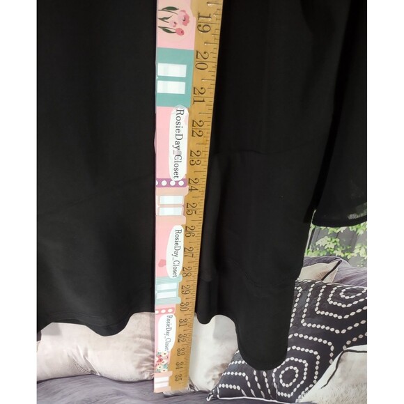 Roz & Ali Size 3X Top Bell Sleeve Black Popover Tunic WhimsyGoth Stevie Nicks - Picture 9 of 9